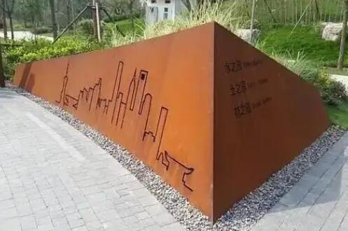 渝中耐候钢挡土墙
